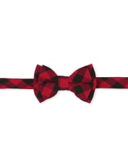Toddler Boys Buffalo Plaid Bow Tie