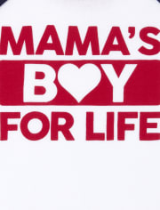 Baby And Toddler Boys Mama's Boy Snug Fit Cotton Pajamas