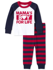 The Childrens Place Baby and Toddler Mamas Boy Snug Fit Cotton Pajamas