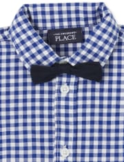 Conjunto bebé niño popelín cuadros