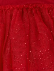 Baby Girls Glitter Best Gift Knit To Woven Tutu Dress