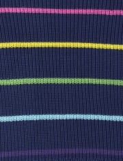 Pulls à rayures arc-en-ciel Fille
