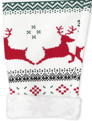 Leggings calentitos con forro polar navideño Fairisle para niñas