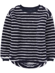 Sudadera Sherpa De Rayas Para Niñas