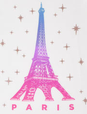 Camiseta estampada París para niñas