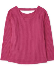 Pull léger à découpes pour fille