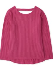 Pull léger à découpes pour fille