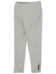 Leggings con dobladillo anudado para niñas
