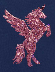 Girls Sequin Unicorn Sweater