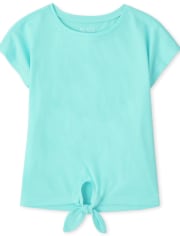 Girls Tie Front Tee Shirt