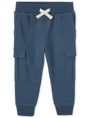 Baby And Toddler Boys French Terry Cargo Jogger Pants