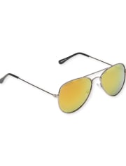 Unisex Kids Aviator Sunglasses