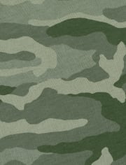 Boys Camo Pocket Top