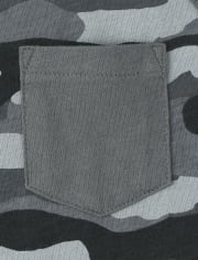 Boys Camo Pocket Tank Top