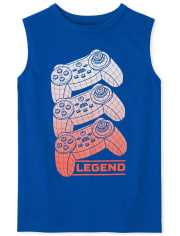 Camiseta sin mangas ajustada con gráfico para niños