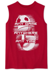 Boys Graphic Muscle Tank Top