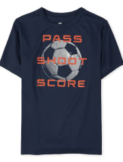 Boys Performance Graphic Top