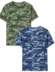 Boys Camo Top 2-Pack