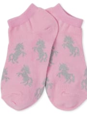 Girls Metallic Ankle Socks 6-Pack
