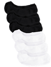 Lot de 6 paires de chaussettes invisibles pour filles