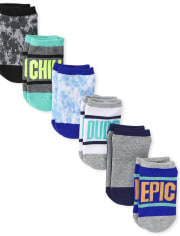 Paquete de 6 calcetines tobilleros acolchados Epic para niños