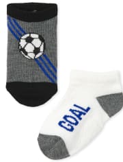 Toddler Boys Sport Ankle Socks 6-Pack