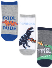 Toddler Boys Dino Midi Socks 6-Pack