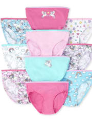 NWT Gymboree Girls Panties Underwear 7pair Foil Print Unicorn, Butterfly  Flowers