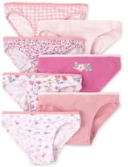 Girls Floral Bikini Briefs 7-Pack