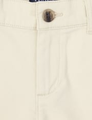 Pantalones chinos ajustados elásticos para niños