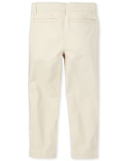 Pantalones chinos ajustados elásticos para niños