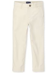 Pantalones chinos ajustados elásticos para niños