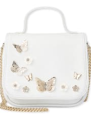 Girls Glitter Butterfly Bag