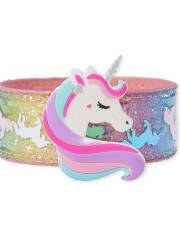 Girls Unicorn Heart Slap Bracelet