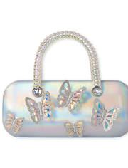 Girls Holographic Butterfly Sunglasses Case