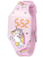 Girls Unicorn Star Digital Watch