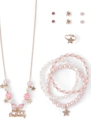 Girls Birthday 8-Piece Jewelry Set