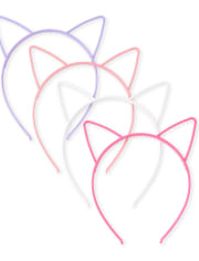 Girls Cat Ears Headband 4-Pack