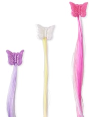 Girls Butterfly Hair Extension Clip 6-Pack