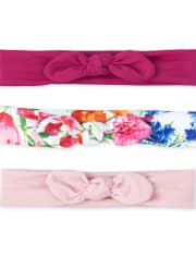 Baby Girls Bow Headwrap 3-Pack