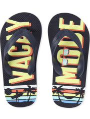 Boys Vacay Mode Flip Flops