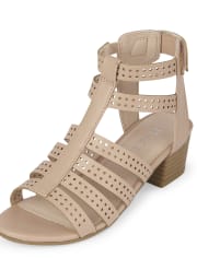Girls Gladiator Heel Sandals