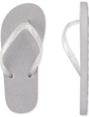 Chanclas con purpurina para niñas