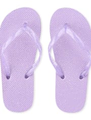 Girls Glitter Flip Flops