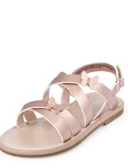 Toddler Girls Metallic Butterfly Sandals