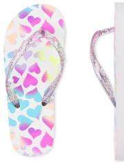 Chanclas de corazón para niñas