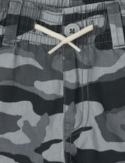 Boys Camo Pull On Cargo Shorts