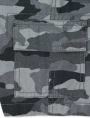 Boys Camo Pull On Cargo Shorts