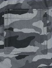 Boys Camo Pull On Cargo Shorts