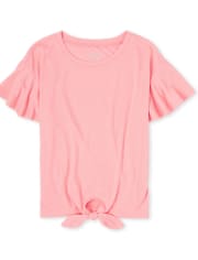 Girls Tie Front Top